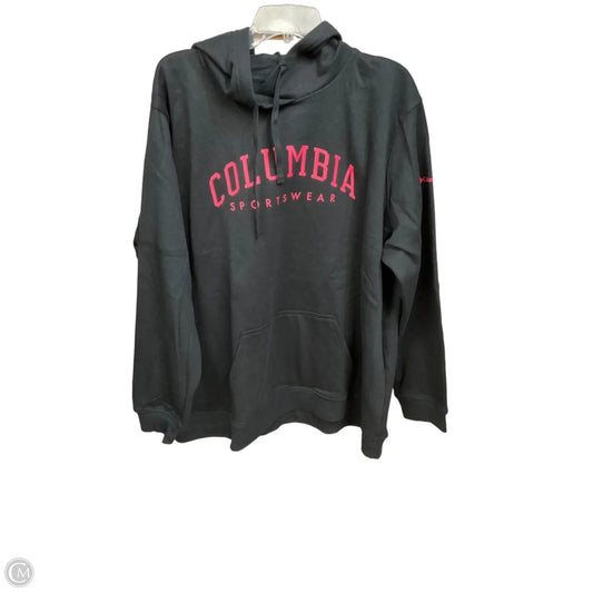 Athletic Sweatshirt Hoodie By Columbia In Black, Size: 3x