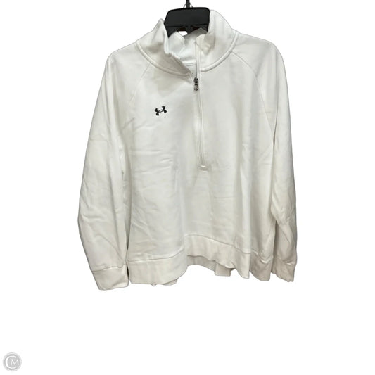 Athletic Sweatshirt Collar By Under Armour In White, Size: 2x