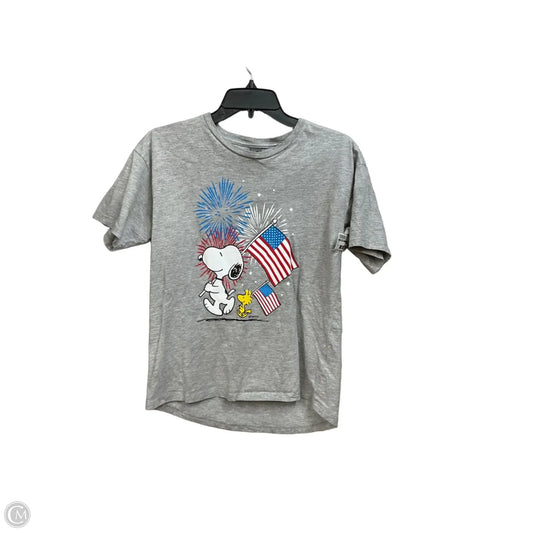 Top Short Sleeve By Clothes Mentor In Grey, Size: S