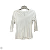 Top 3/4 Sleeve Basic By St Johns Bay In White, Size: S