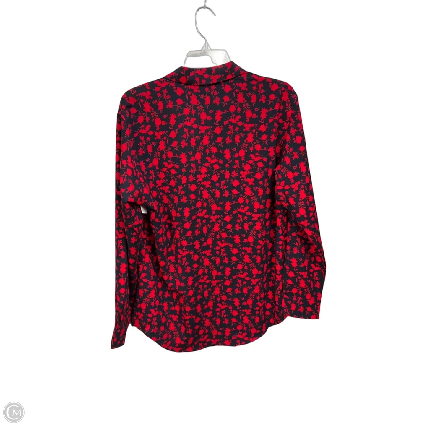 Blouse Long Sleeve By Mng In Floral Print, Size: M