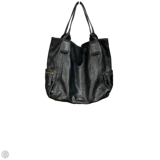 Handbag Leather By Fossil, Size: Large