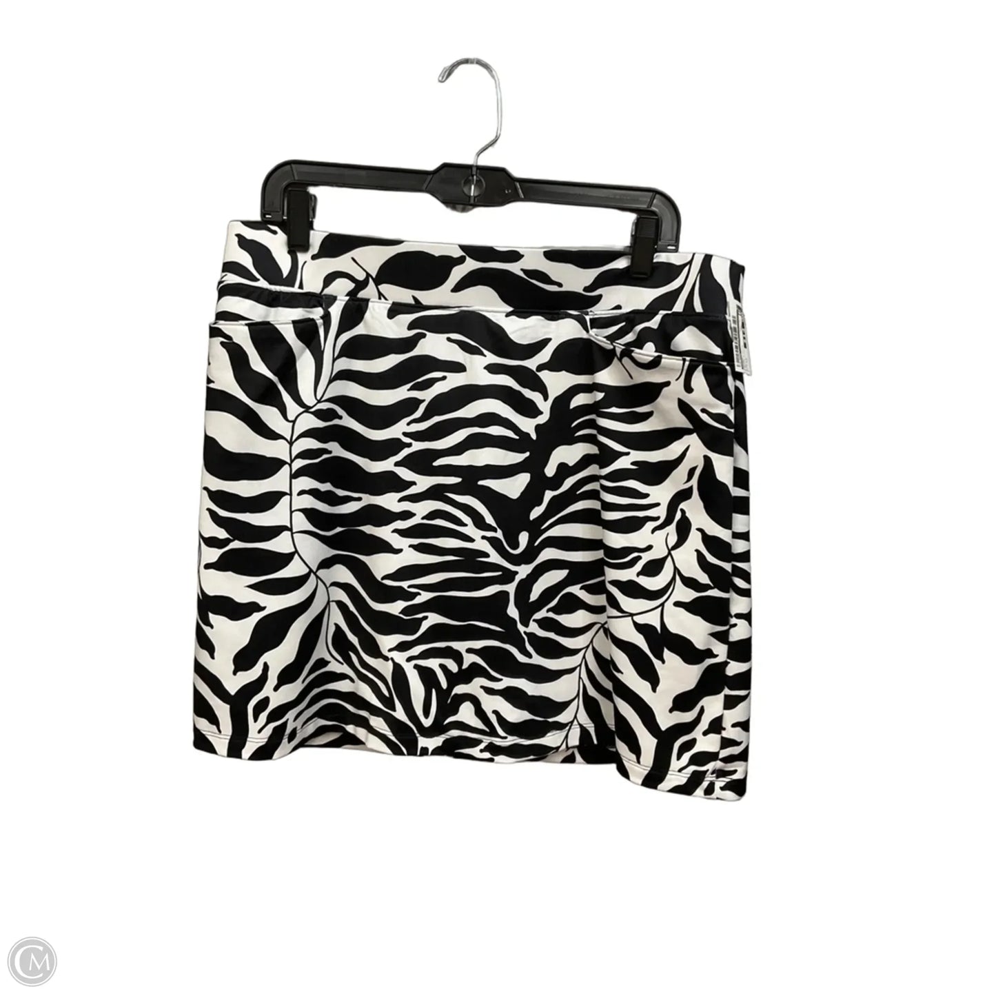 Skort By Chicos In Black & White, Size: 12