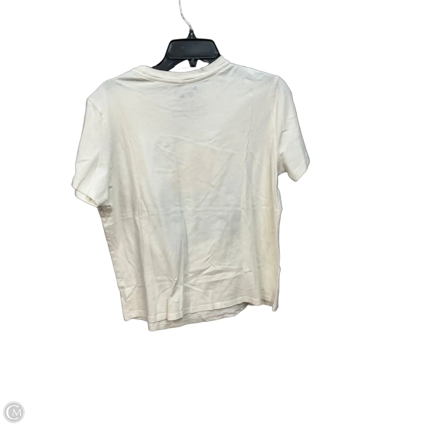 Athletic Top Short Sleeve By Columbia In Cream, Size: M