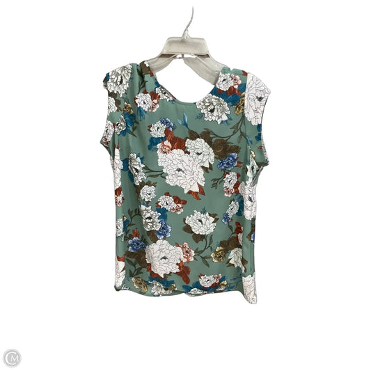 Top Sleeveless By Dr2 In Floral Print, Size: M