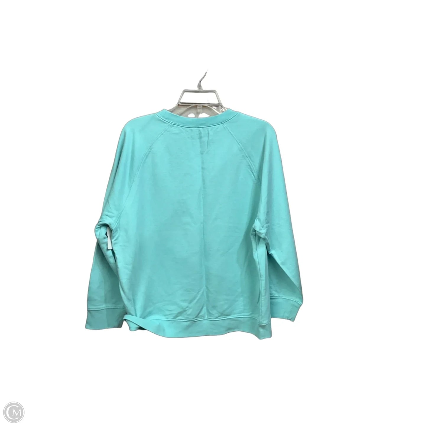 Sweatshirt Crewneck By J. Crew In Teal, Size: L