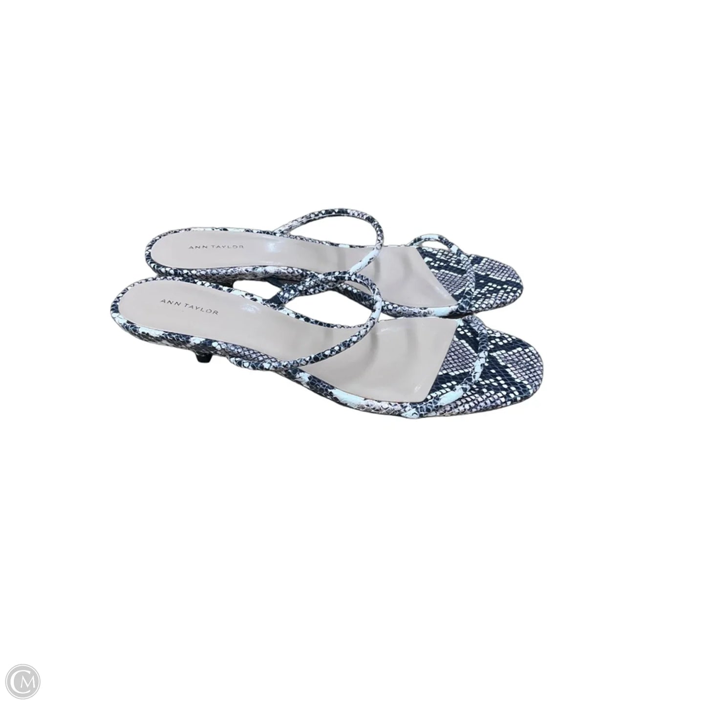 Shoes Heels Kitten By Ann Taylor In Snakeskin Print, Size: 10
