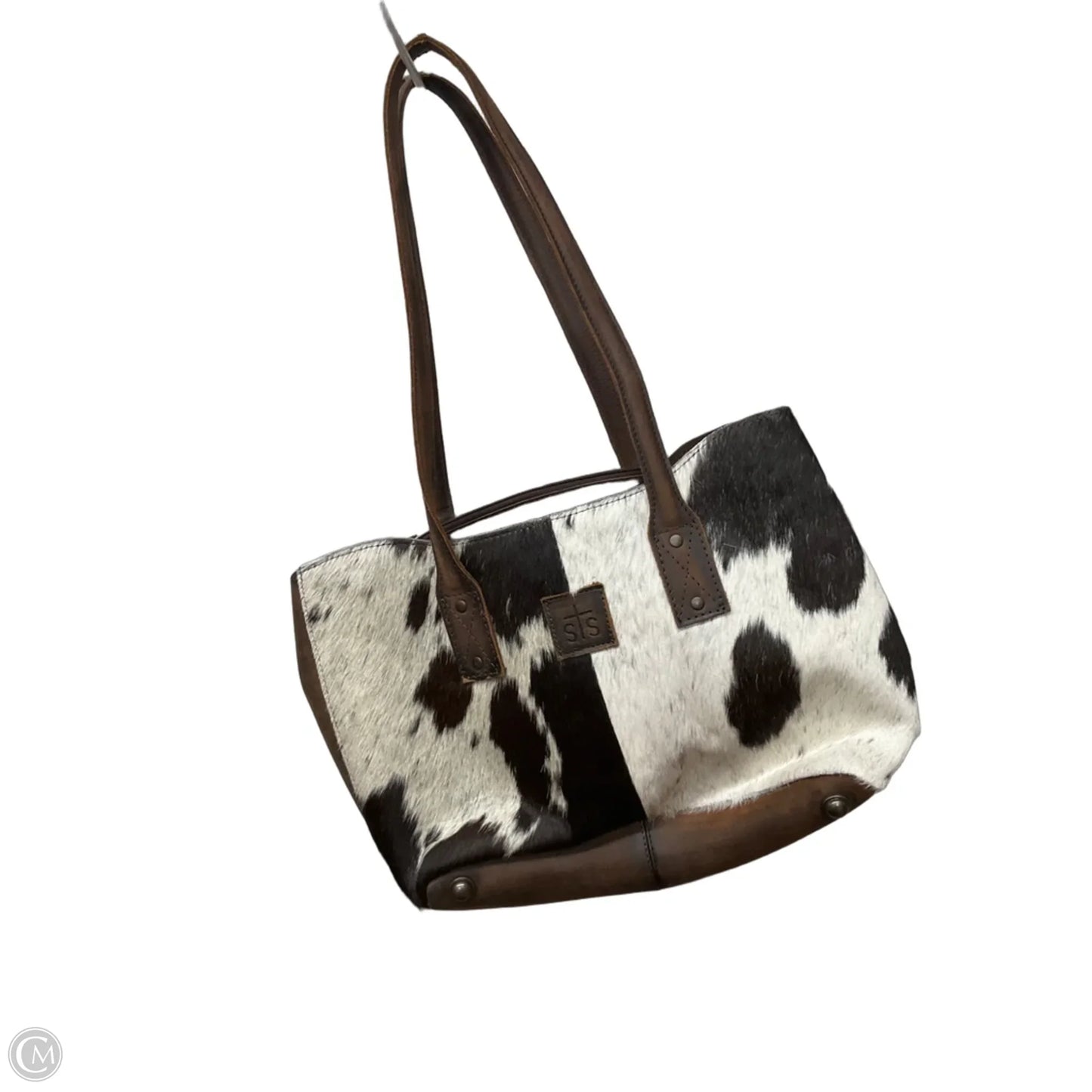 Handbag Leather By Cma, Size: Large