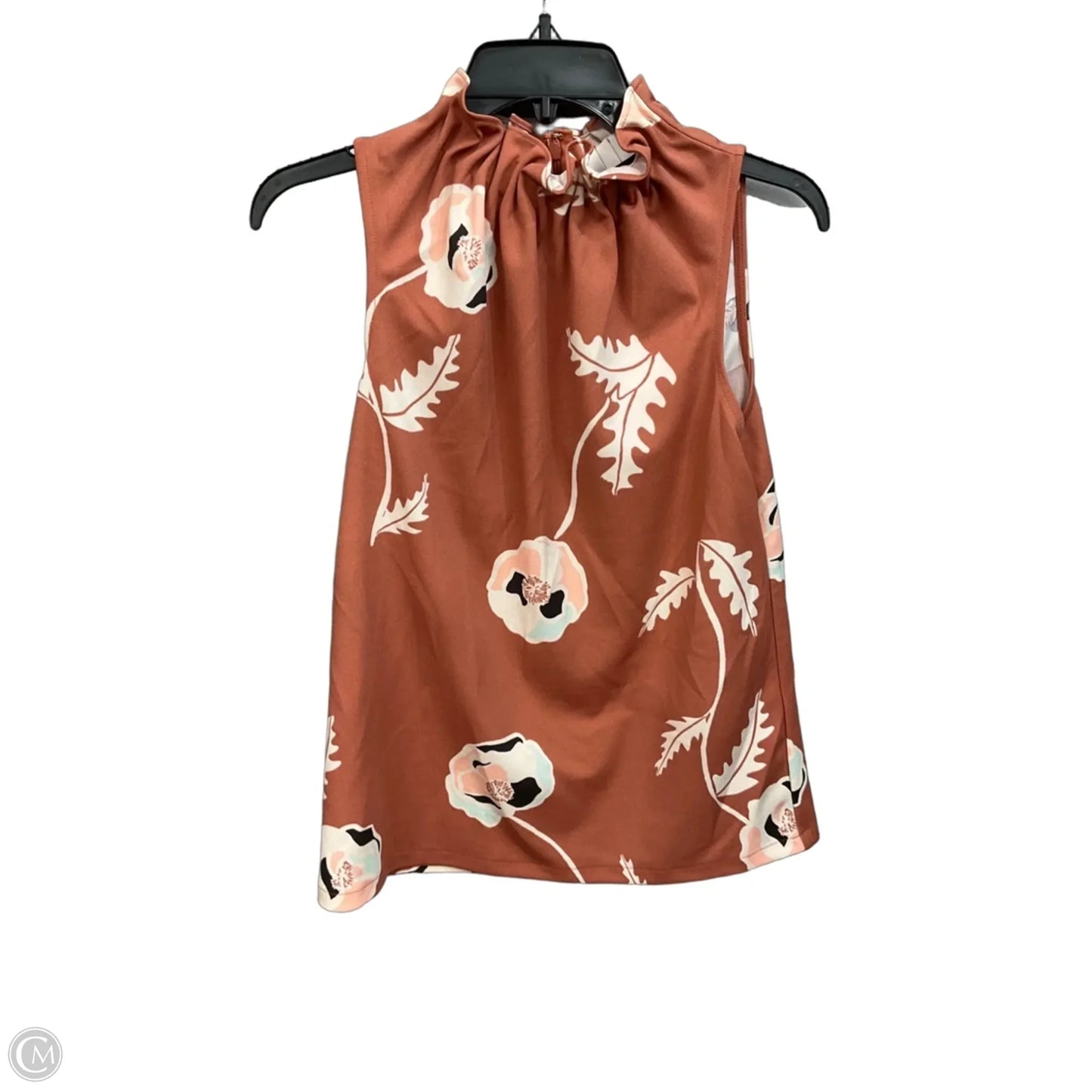 Top Sleeveless By Ann Taylor In Floral Print, Size: Xs