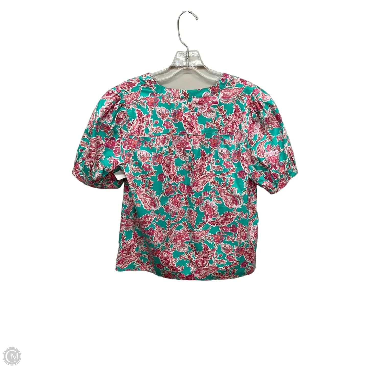 Top Short Sleeve By J. Crew In Floral Print, Size: S