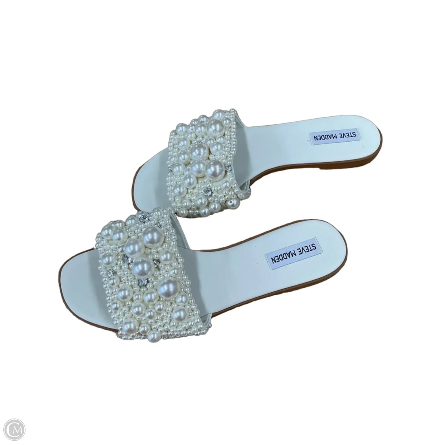 Sandals Flats By Steve Madden In White, Size: 10