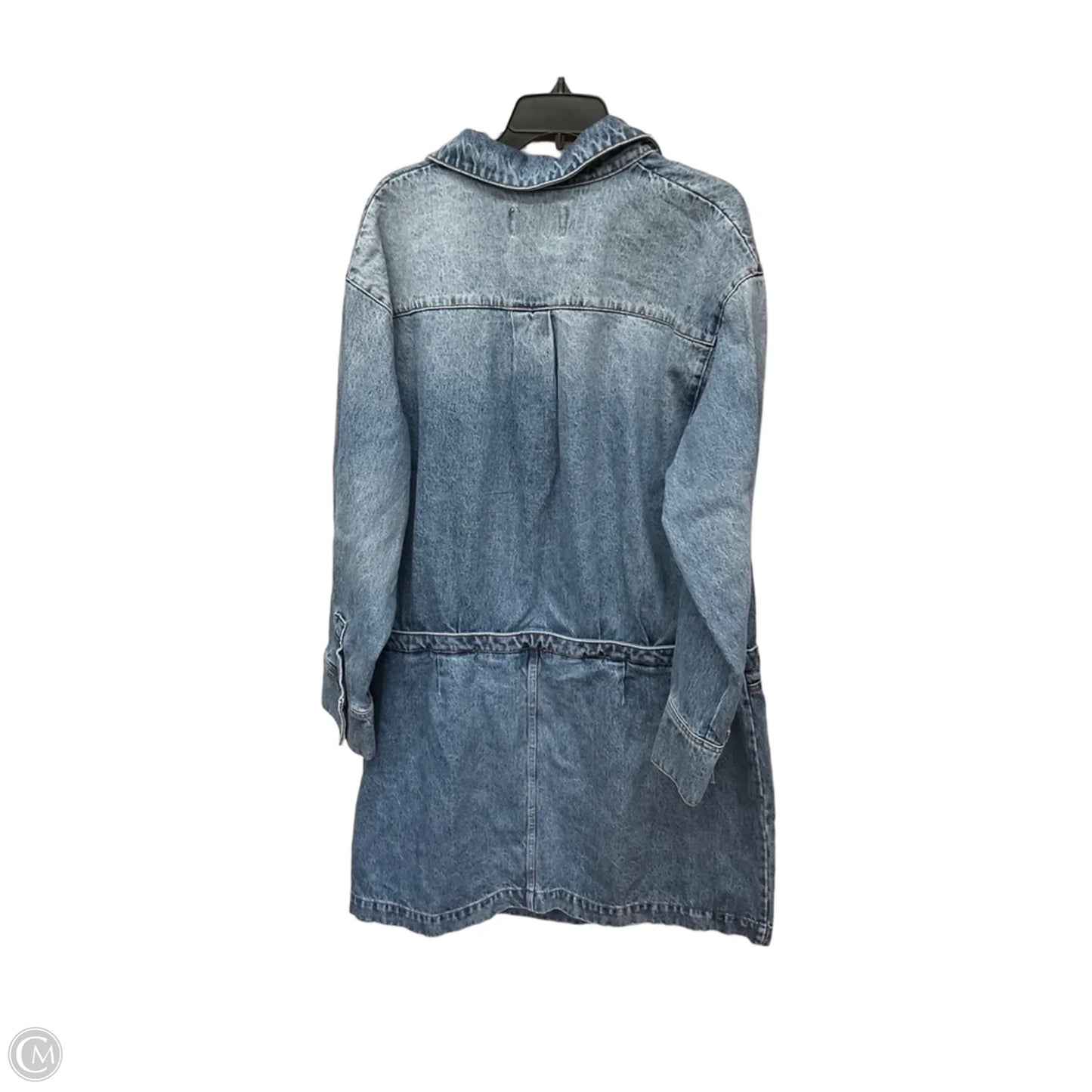 Dress Casual Short By Cmb In Blue Denim, Size: Xxl