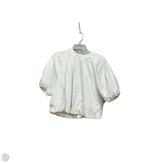 Top Short Sleeve By Maeve In White, Size: Xl