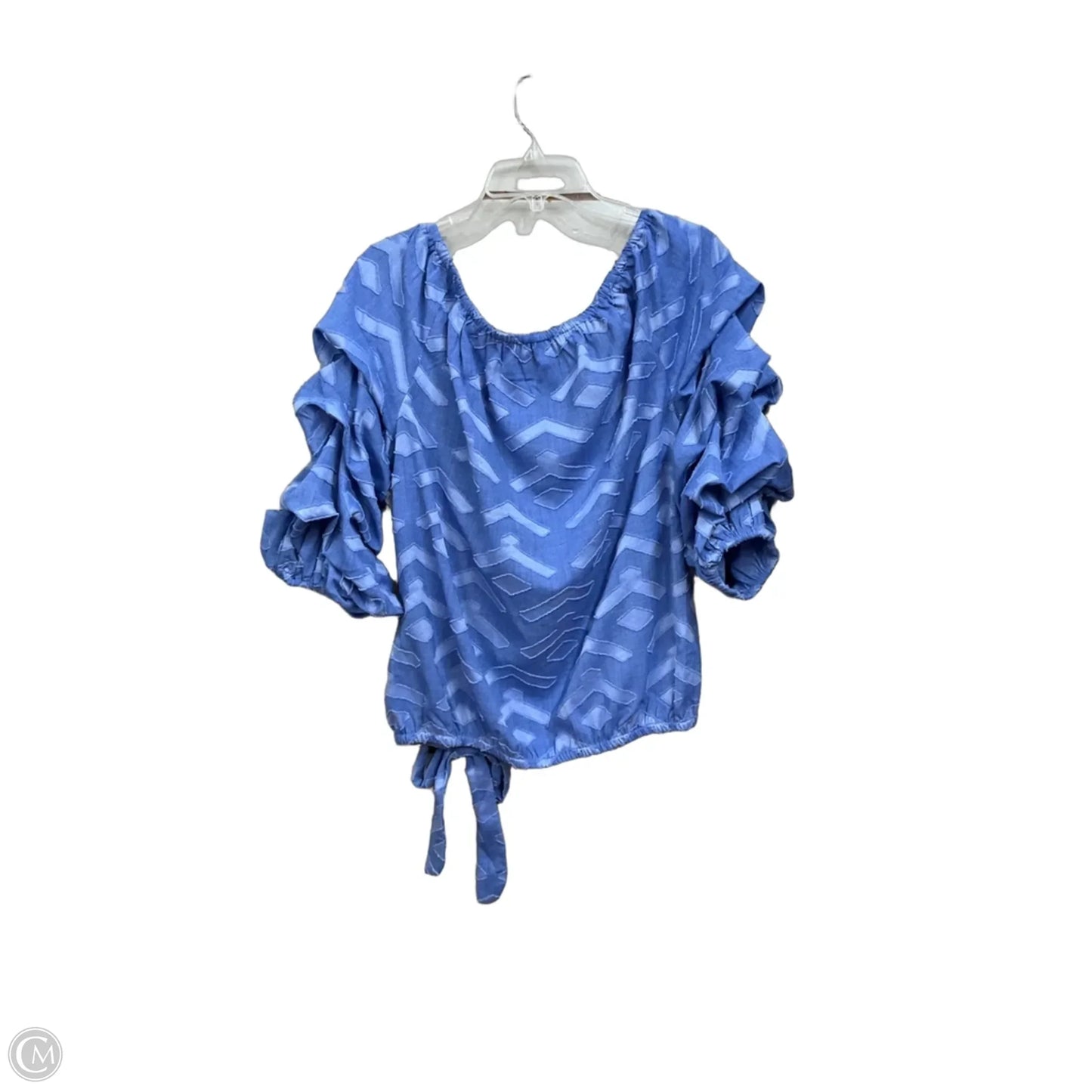 Top 3/4 Sleeve By Vince Camuto In Blue, Size: Xl