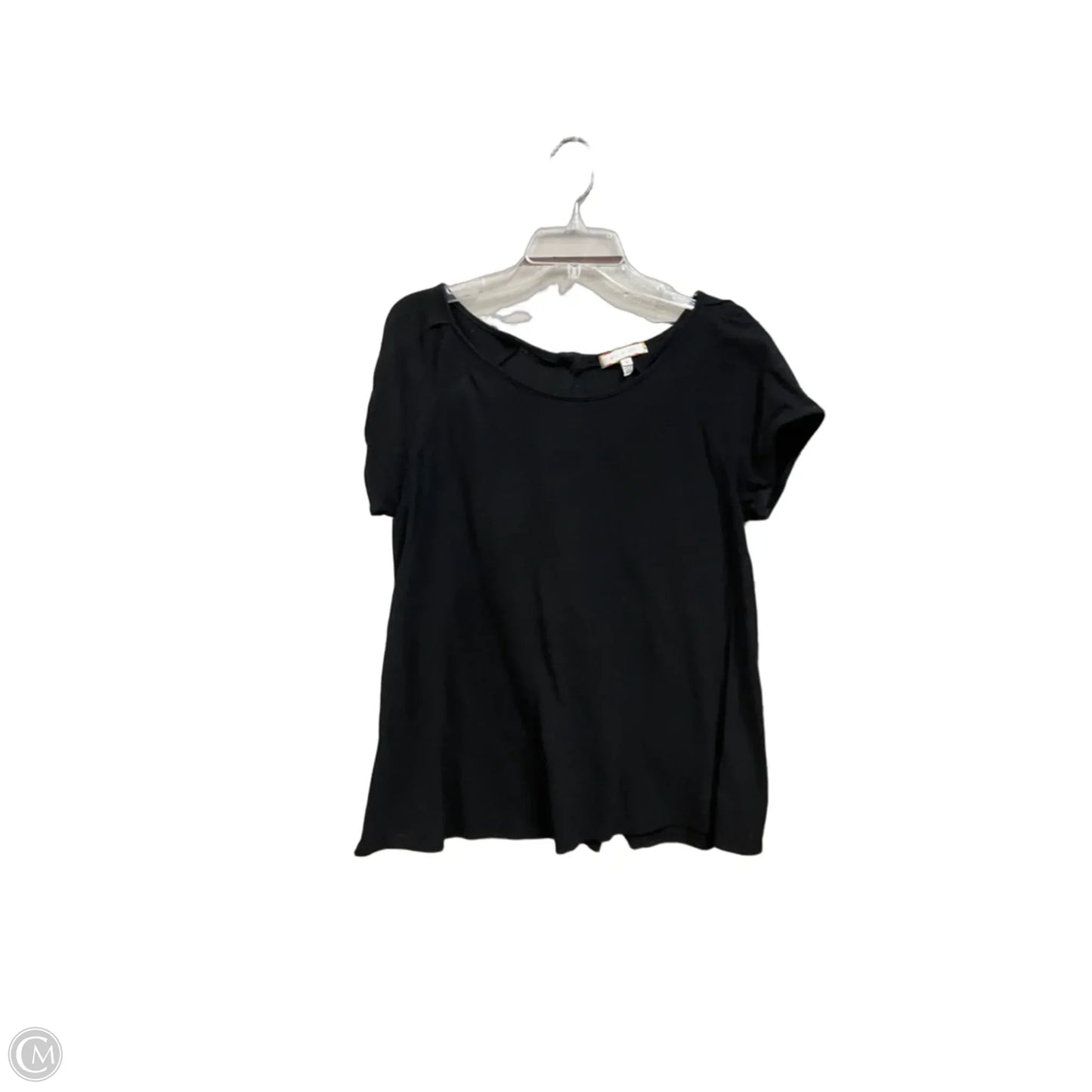 Top Short Sleeve Basic By Eri + Ali In Black, Size: L