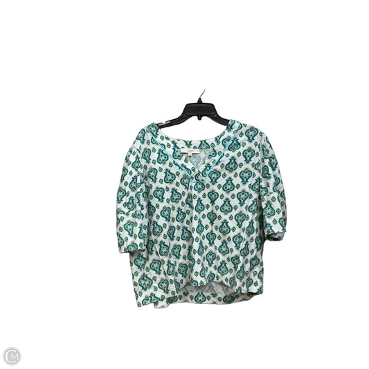 Top Short Sleeve By Loft In Floral Print, Size: Xl