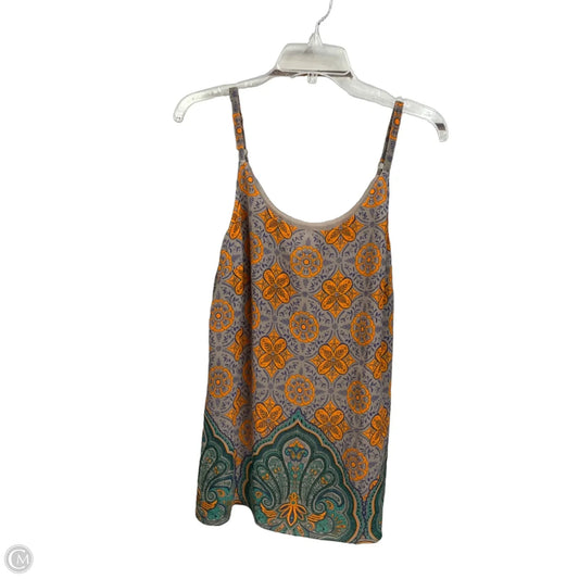 Top Sleeveless By Cabi In Floral Print, Size: S