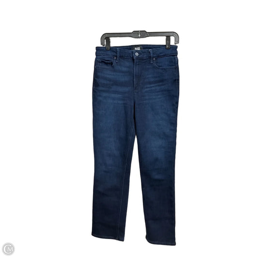 Jeans Straight By Paige In Blue Denim, Size: 6