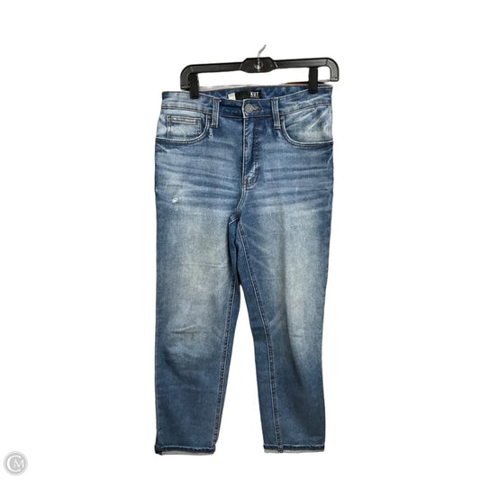 Jeans Straight By Kut In Blue Denim, Size: 4