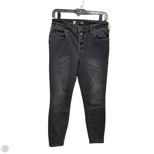 Jeans Skinny By Kut In Black Denim, Size: 6