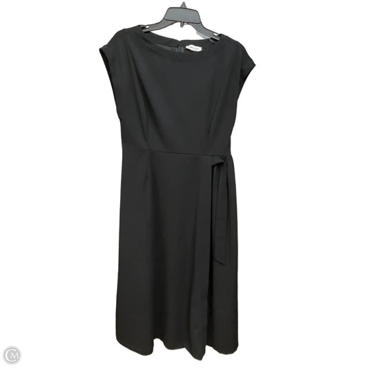 Dress Casual Midi By Calvin Klein In Black, Size: M