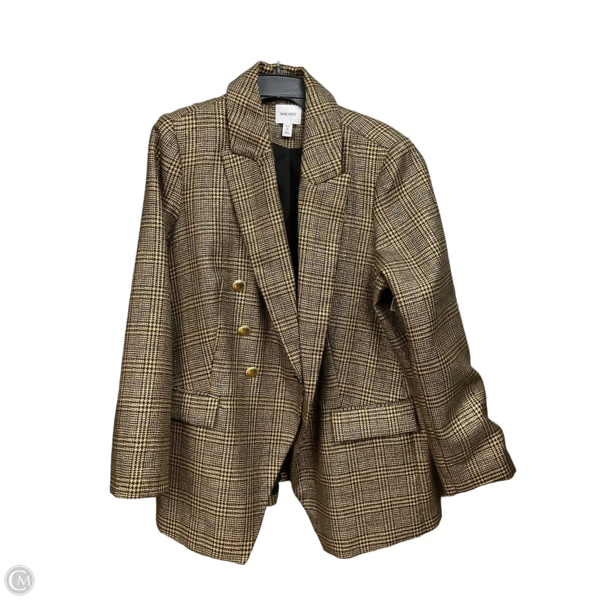 Blazer By Nine West Apparel In Plaid Pattern, Size: 1x