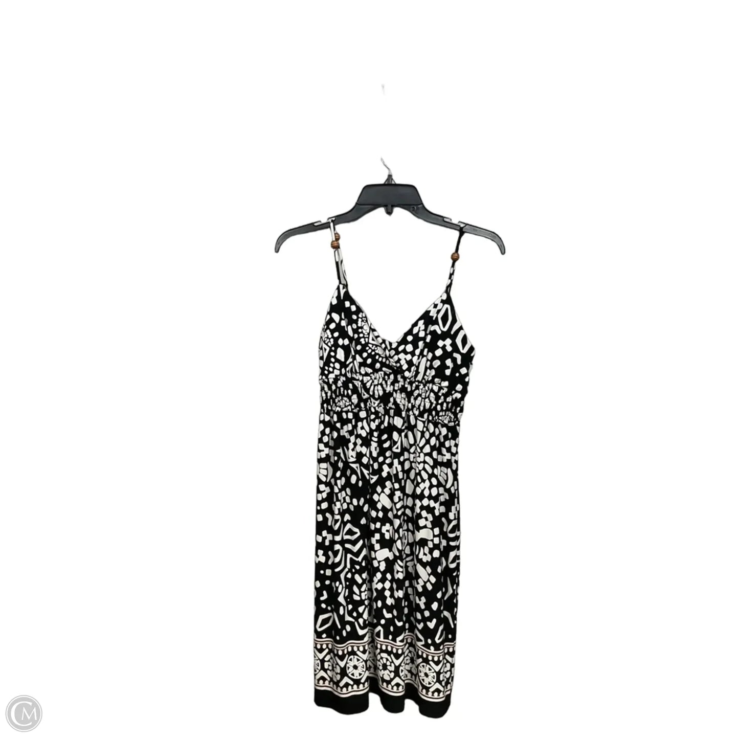 Dress Casual Short By Saint Tropez In Black & White, Size: M