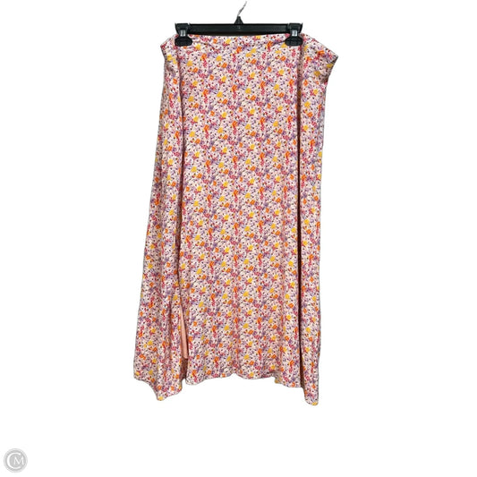 Skirt Midi By Arula In Floral Print, Size: 18