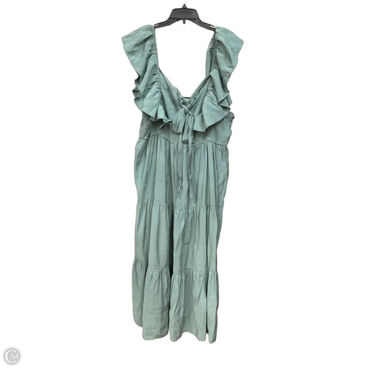 Dress Casual Midi By Arula In Green, Size: 2x