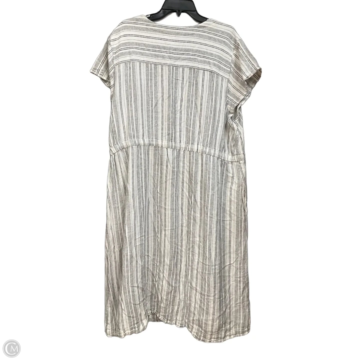 Dress Casual Midi By Briggs In Striped Pattern, Size: 2x