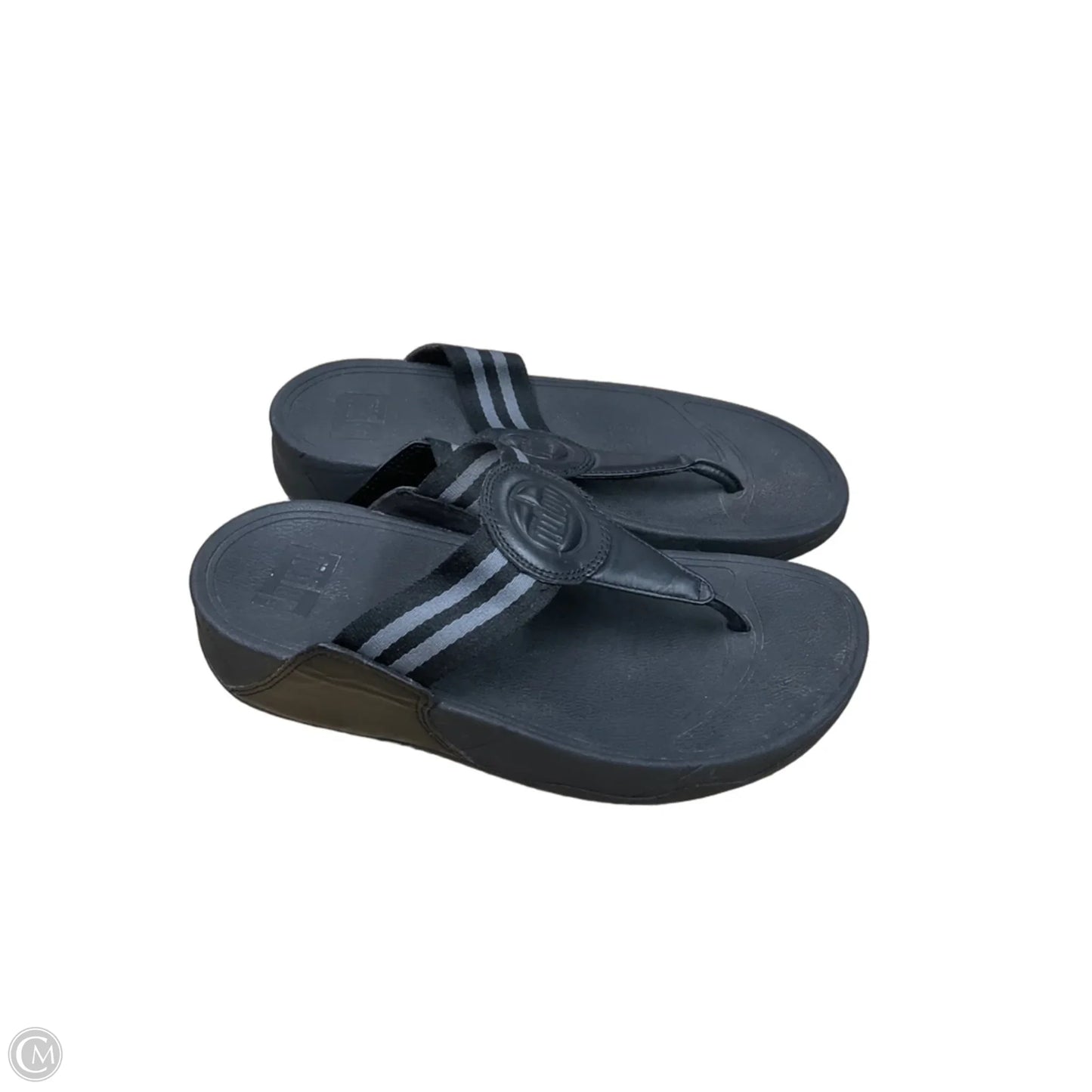 Sandals Flip Flops By Fitflop In Black, Size: 7