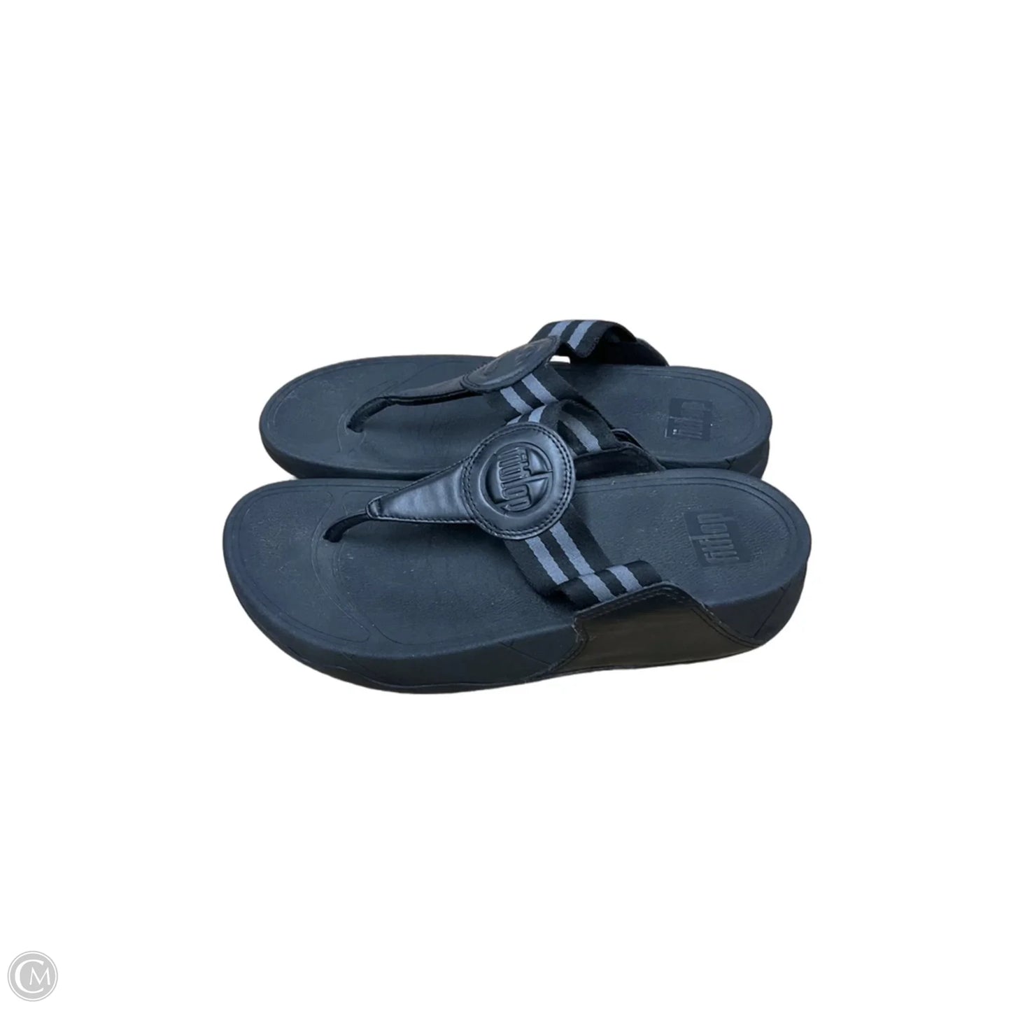 Sandals Flip Flops By Fitflop In Black, Size: 7