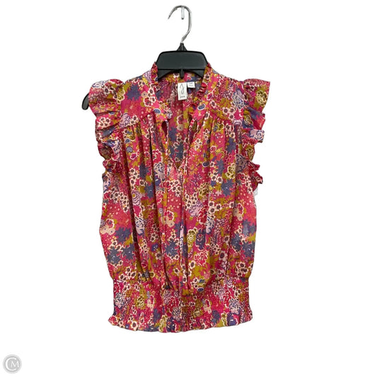 Top Sleeveless By Joie In Floral Print, Size: S