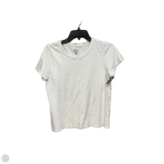 Top Short Sleeve Basic By J. Crew In White, Size: M