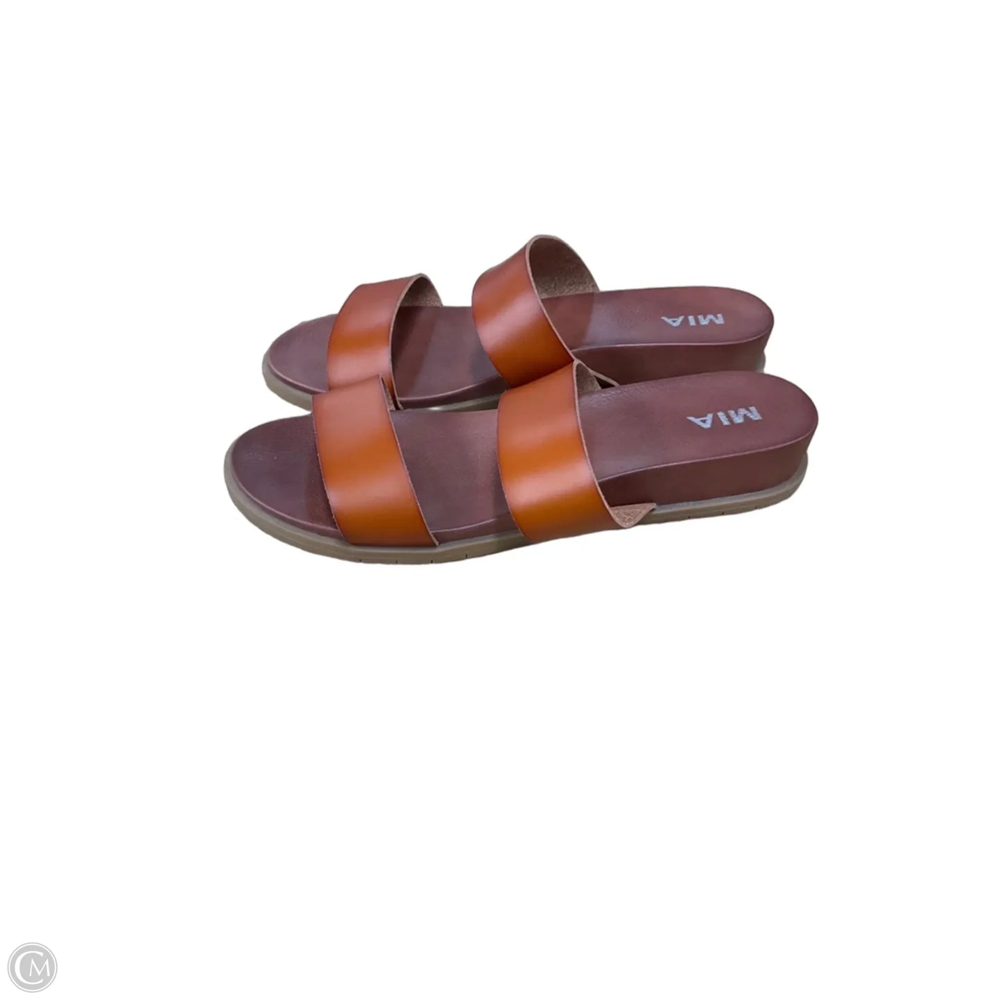 Sandals Flats By Mia In Brown, Size: 12
