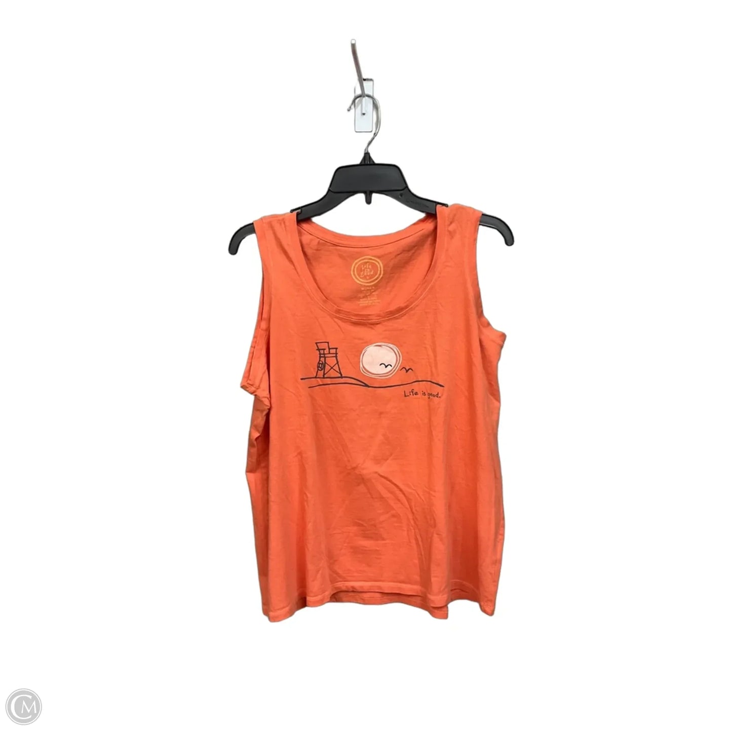 Tank Top By Life Is Good In Orange, Size: L