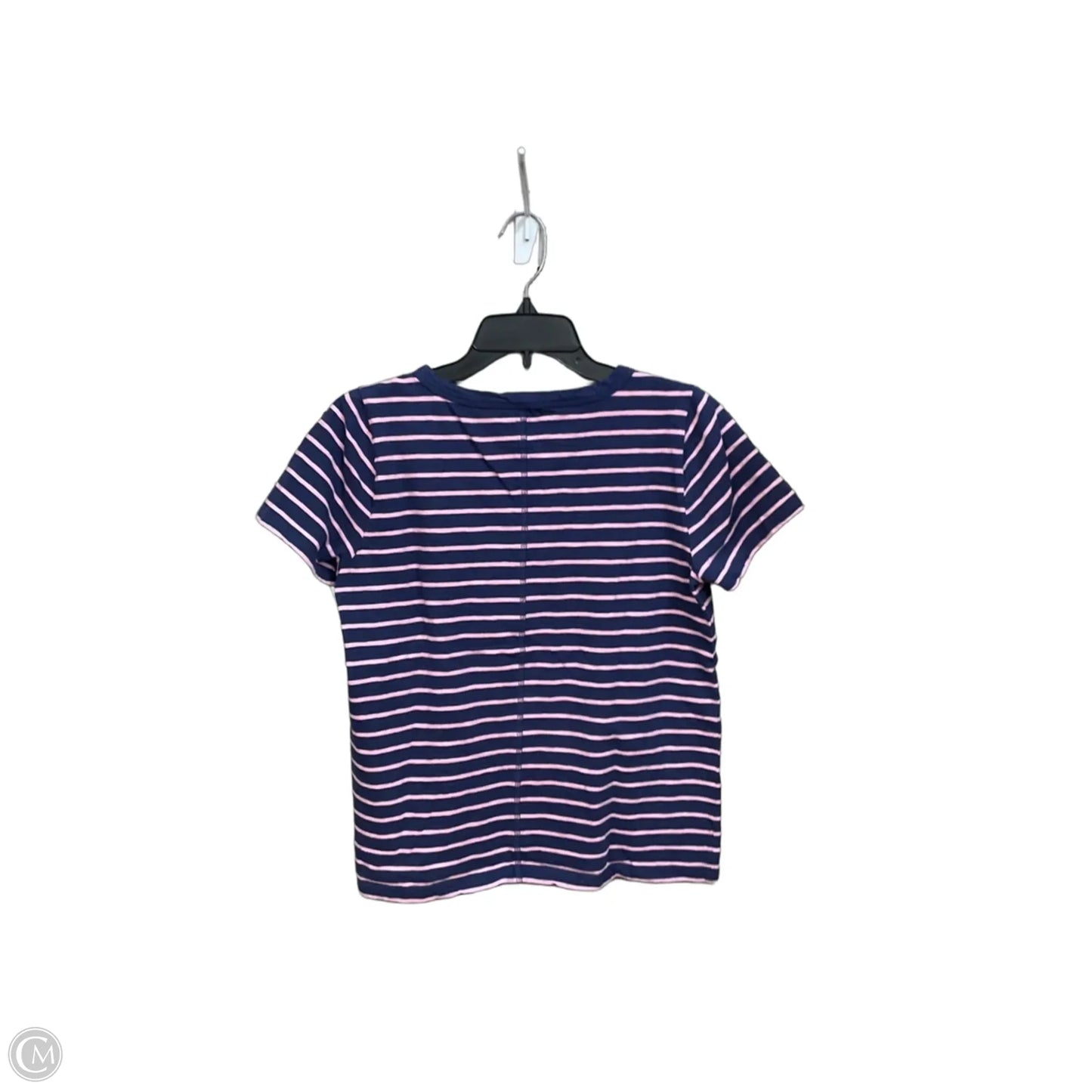Top Short Sleeve Basic By J. Crew In Striped Pattern, Size: M