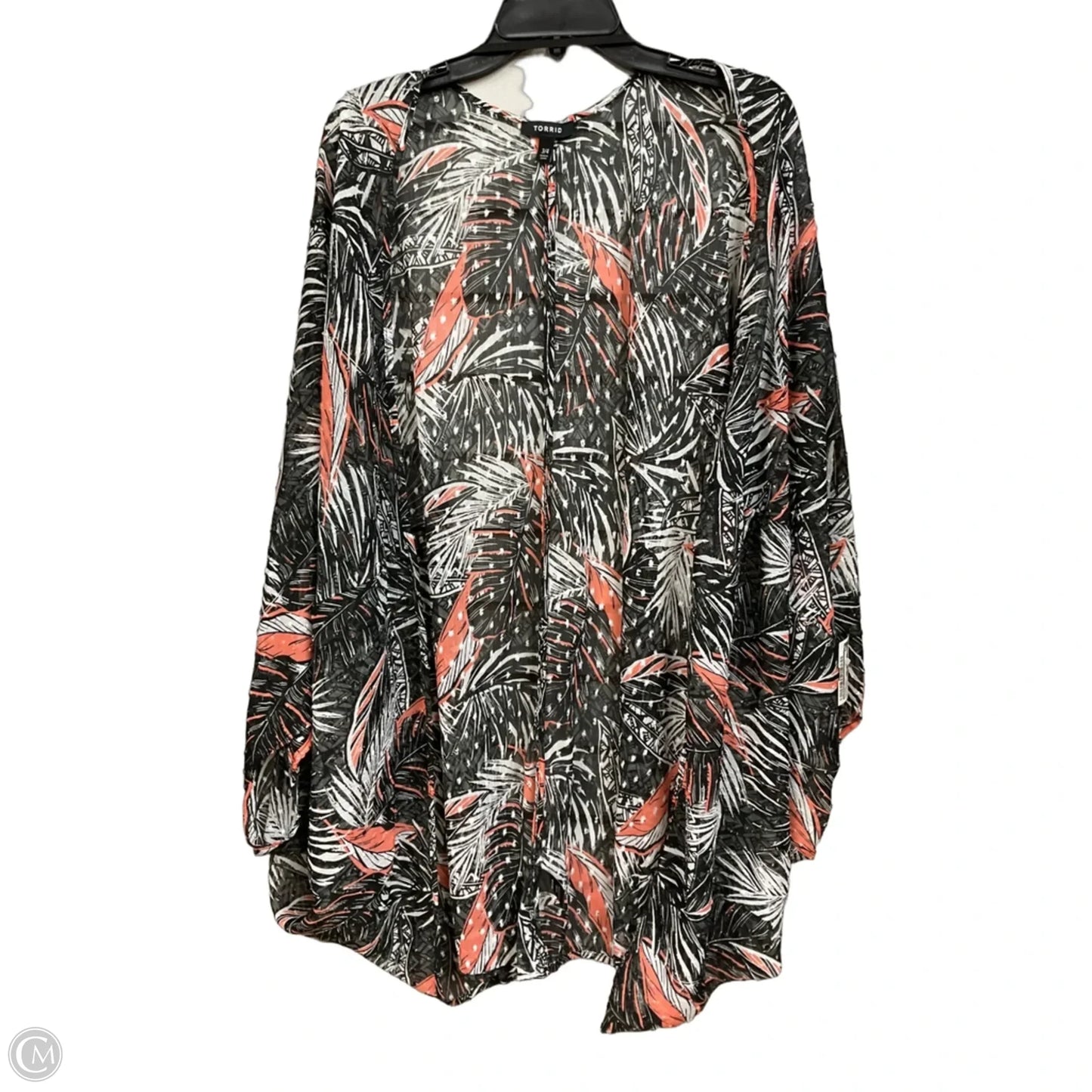 Kimono By Torrid In Floral Print, Size: 3x