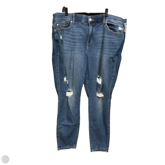 Jeans Skinny By Torrid In Blue Denim, Size: 24