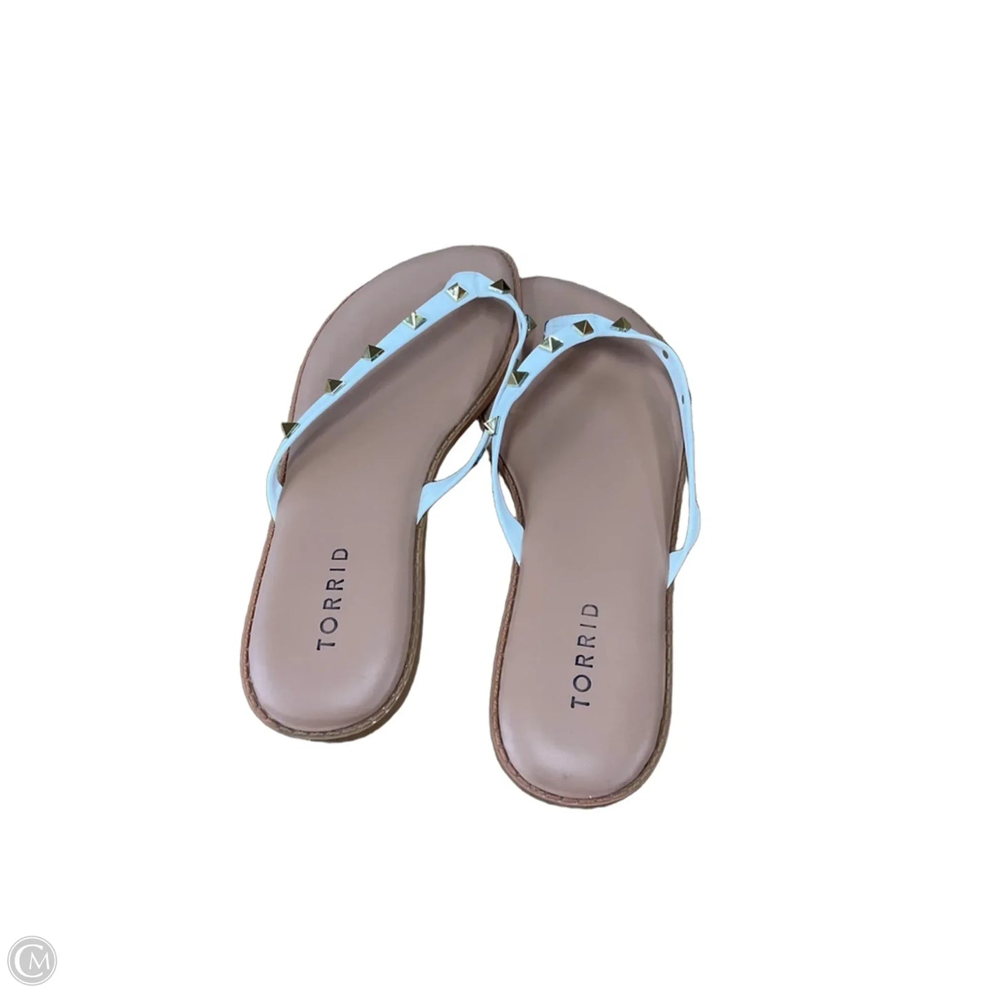 Sandals Flats By Torrid In Purple & Tan, Size: 8
