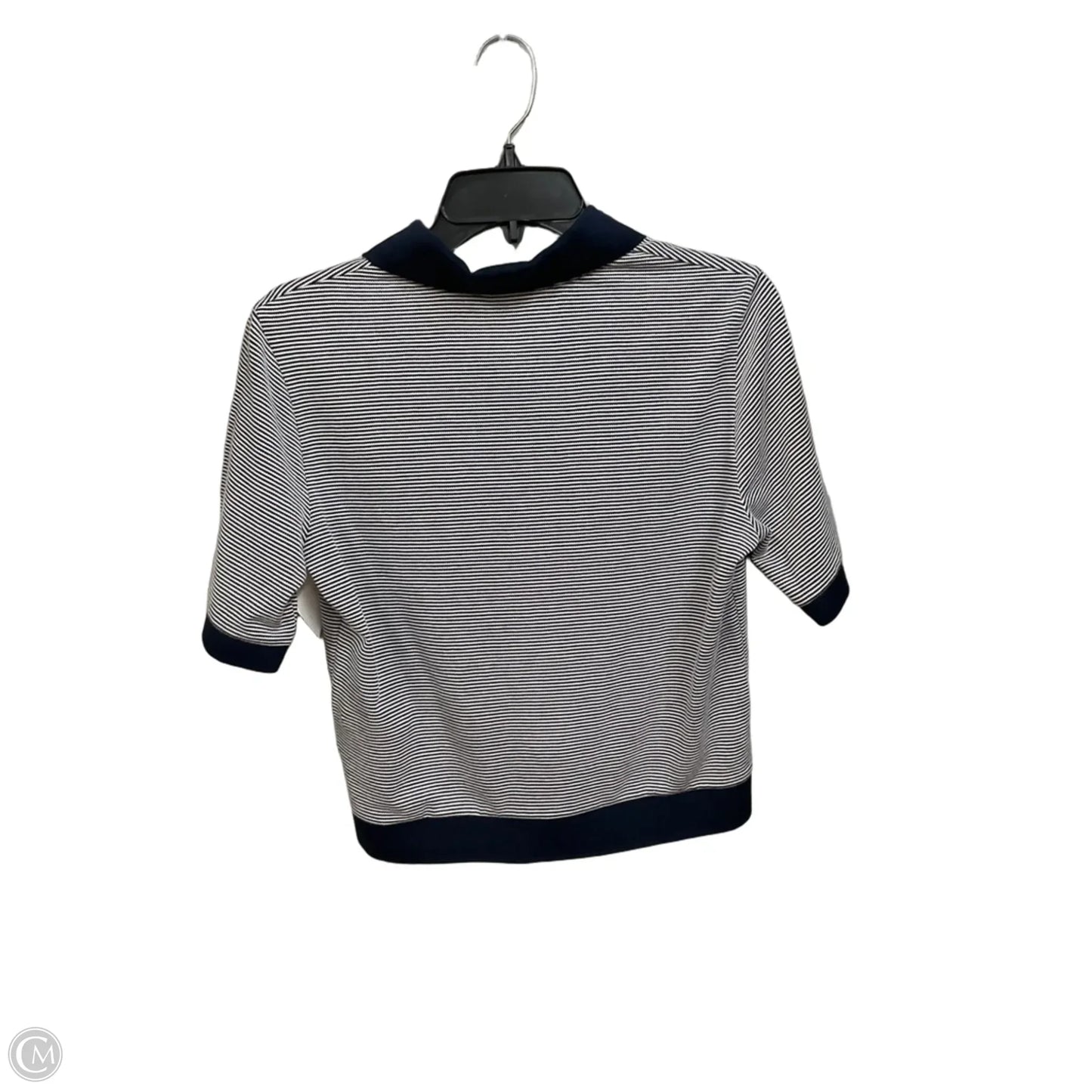 Top Short Sleeve By Madewell In Striped Pattern, Size: S