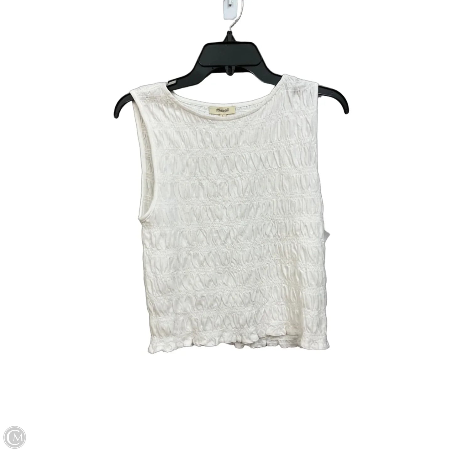 Top Sleeveless By Madewell In White, Size: S