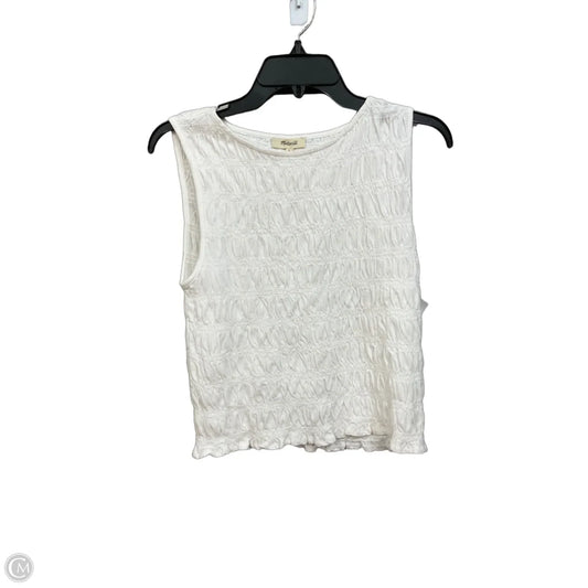 Top Sleeveless By Madewell In White, Size: S