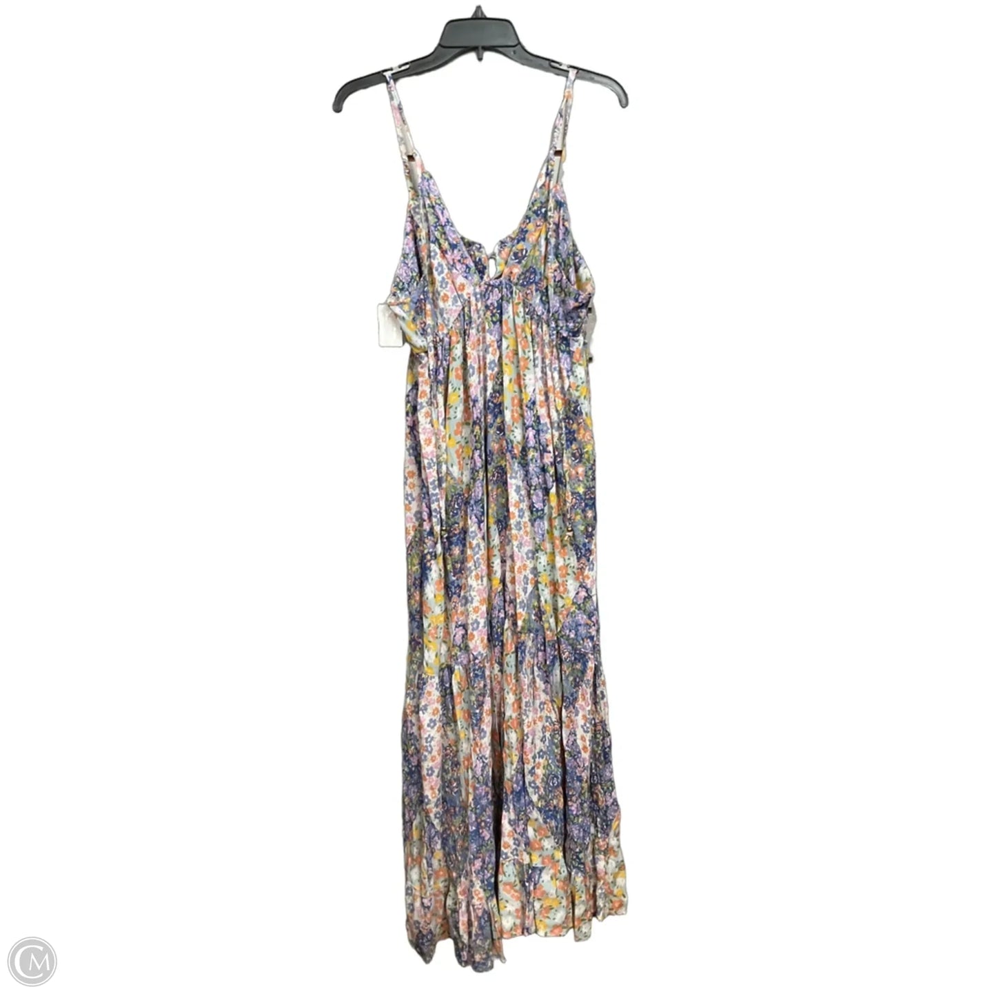 Dress Casual Maxi By Angie In Floral Print, Size: L
