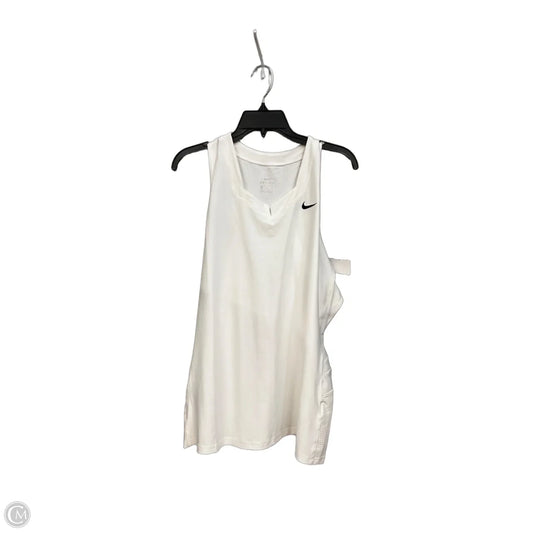 Athletic Tank Top By Nike Apparel In White, Size: Xxl