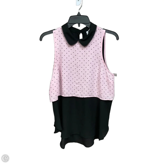 Top Sleeveless By Elle In Polkadot Pattern, Size: S