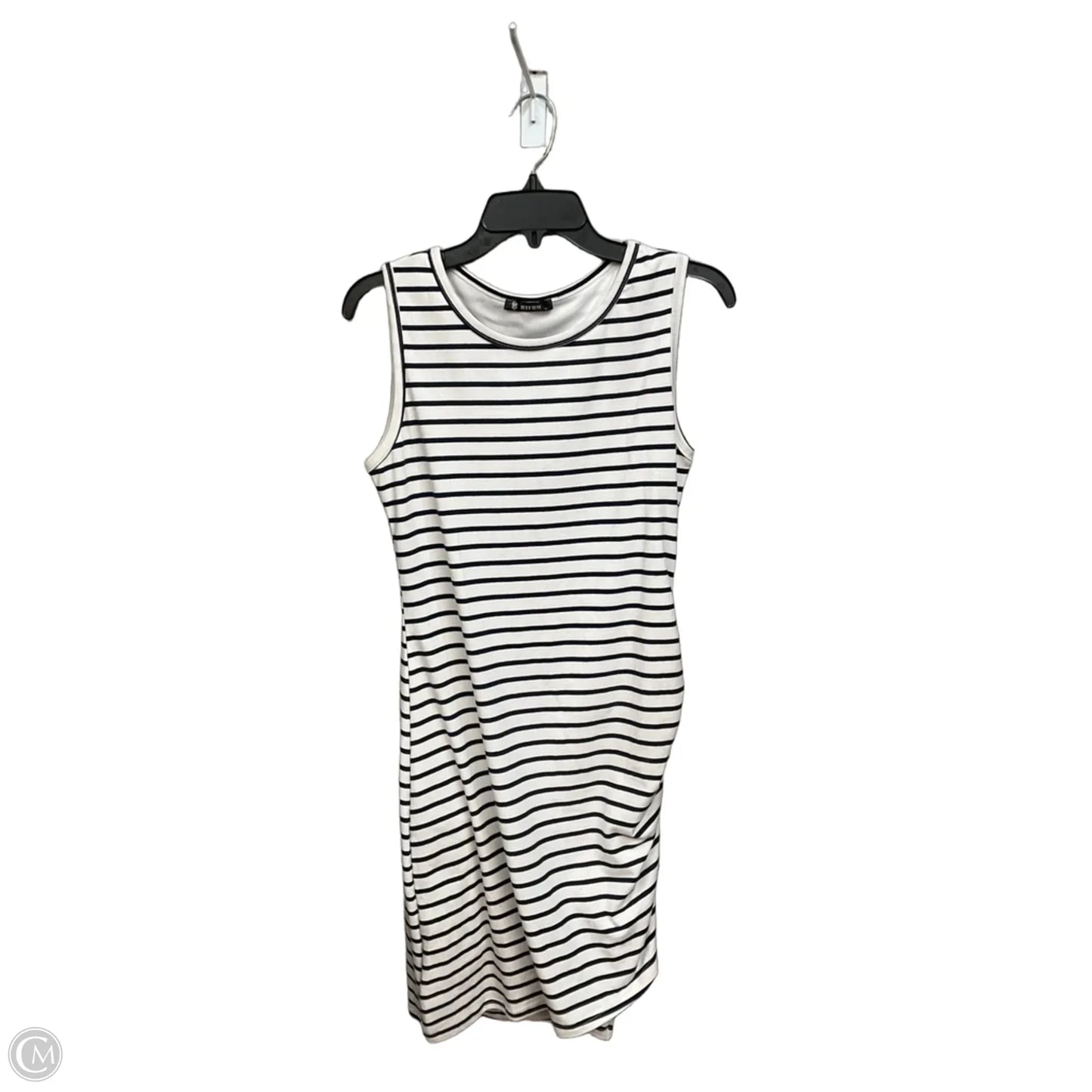 Dress Casual Midi By Btfbm In Striped Pattern, Size: M