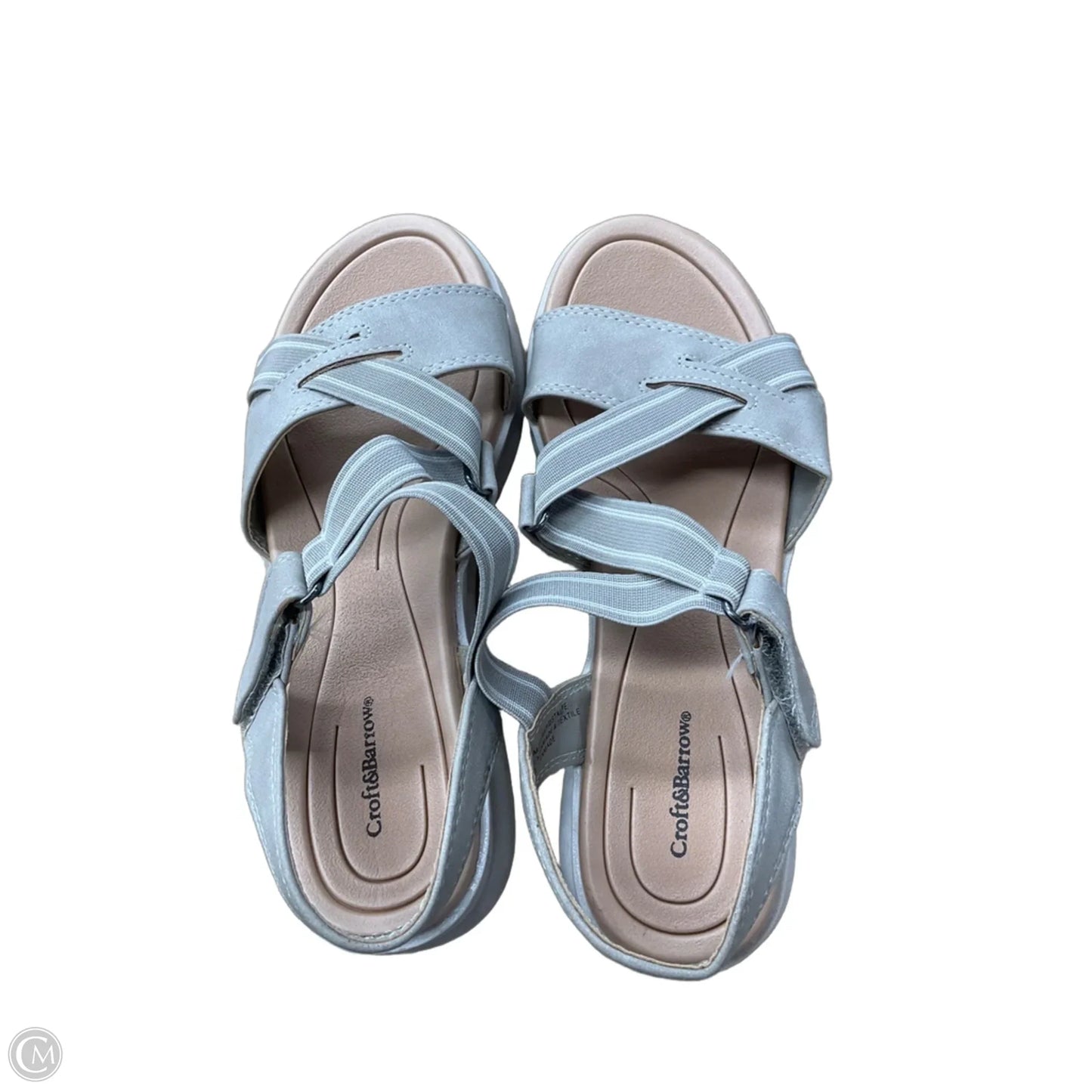 Sandals Flats By Croft And Barrow In Tan, Size: 6