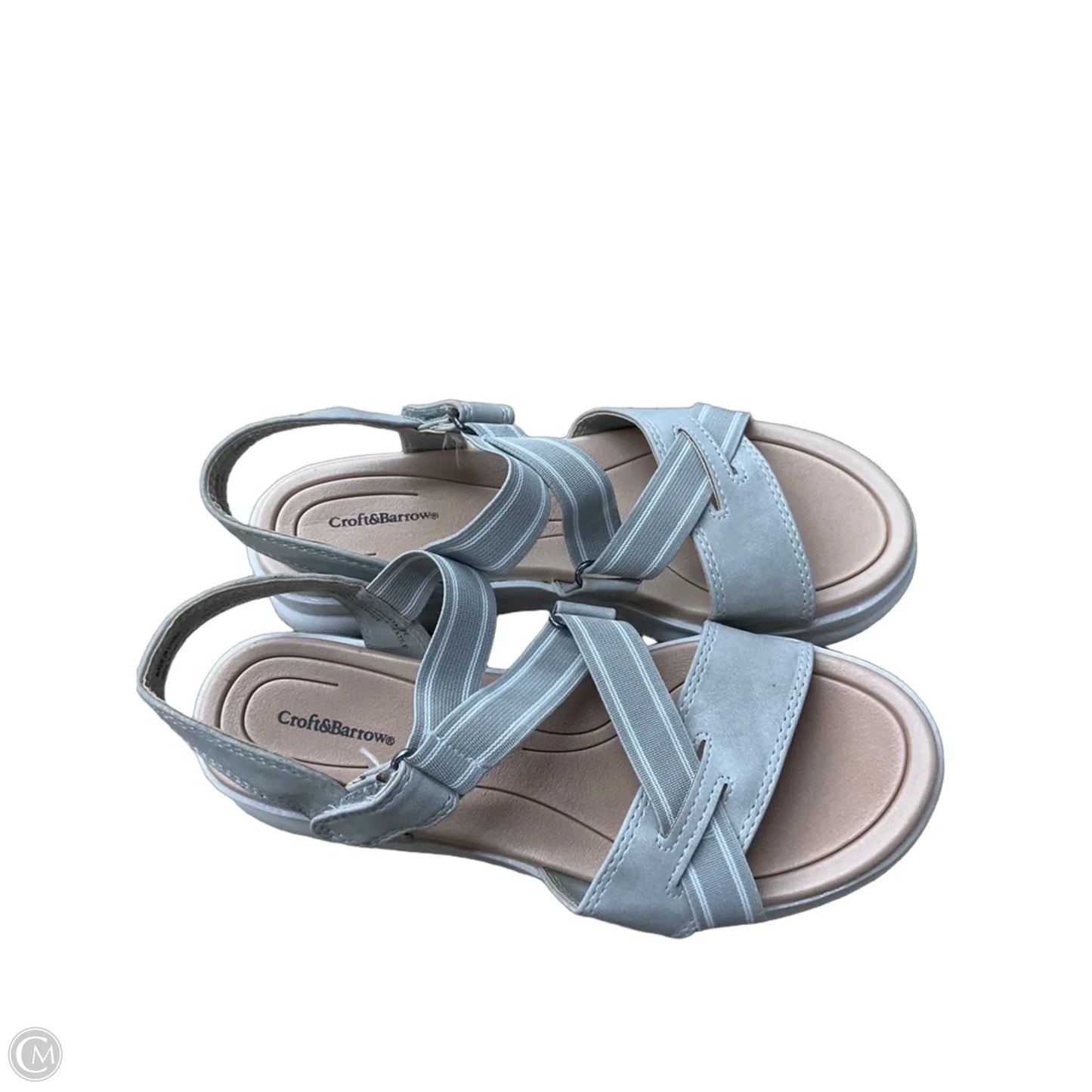 Sandals Flats By Croft And Barrow In Tan, Size: 6