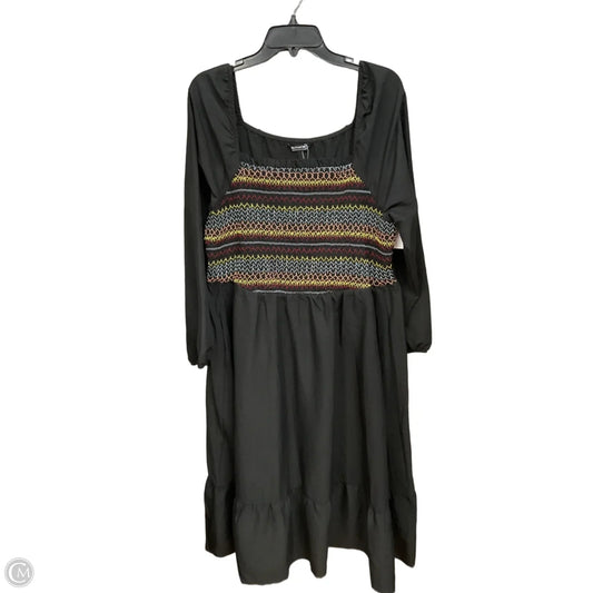 Dress Casual Midi By Bloomchic In Black, Size: 1x